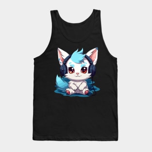 Cool Gamer Cat Tank Top